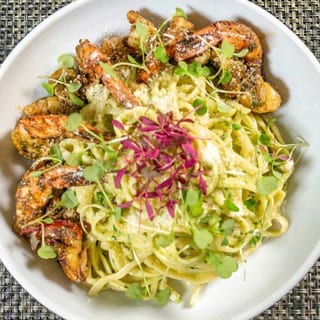 Shrimp Pesto Pasta